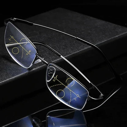 Progressive Glasses Photochromic Blue Light Filter & Anti-Glare