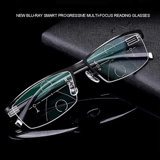 Progressive Glasses Photochromic Blue Light Filter & Anti-Glare