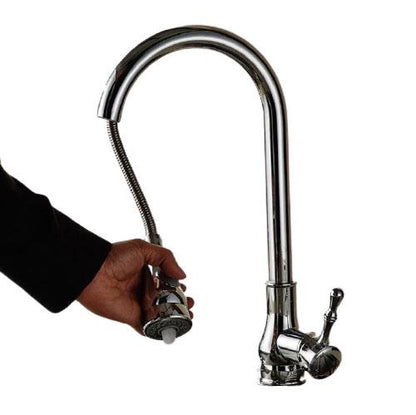 Pull-Down Kitchen Faucet 360 Degree Swivel & Stream-to-Spray