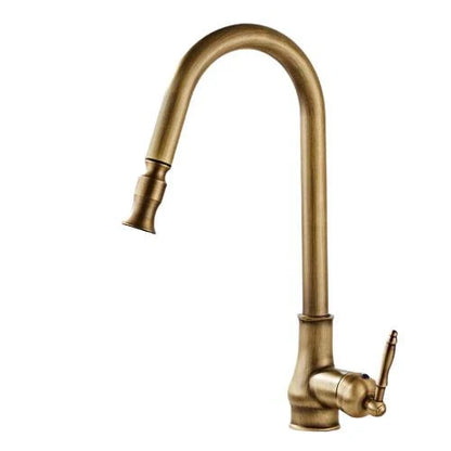 Pull-Down Kitchen Faucet 360 Degree Swivel & Stream-to-Spray