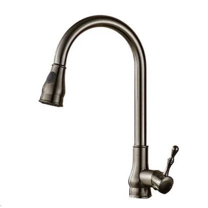 Pull-Down Kitchen Faucet 360 Degree Swivel & Stream-to-Spray