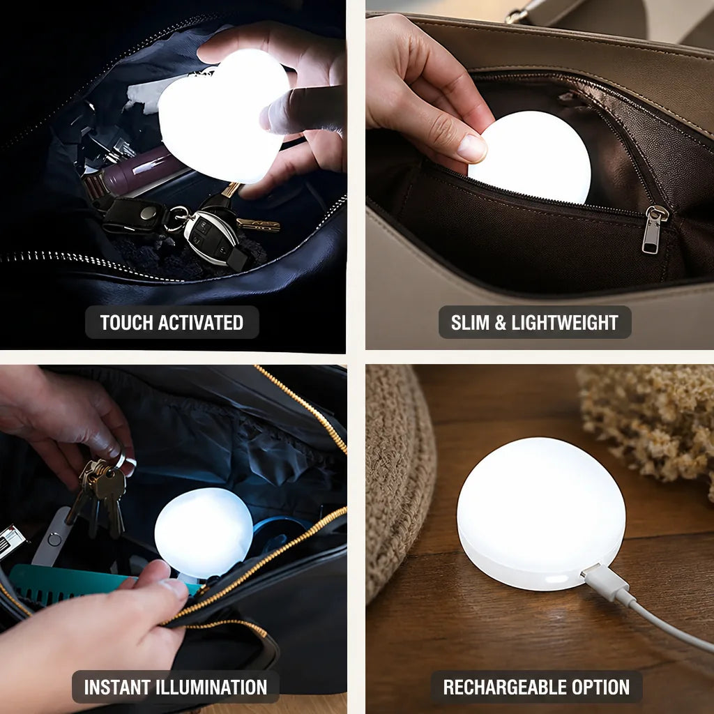 Purse Light Touch-Activated Slim 12-Second Auto-Off