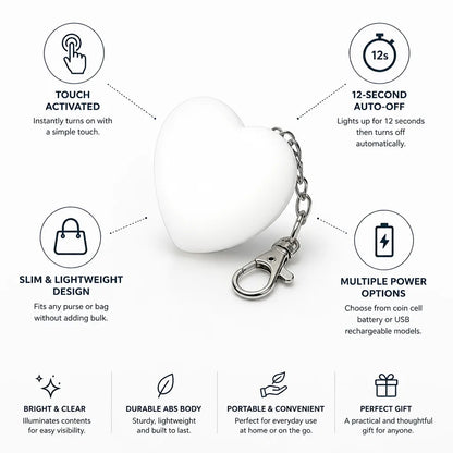 Purse Light Touch-Activated Slim 12-Second Auto-Off