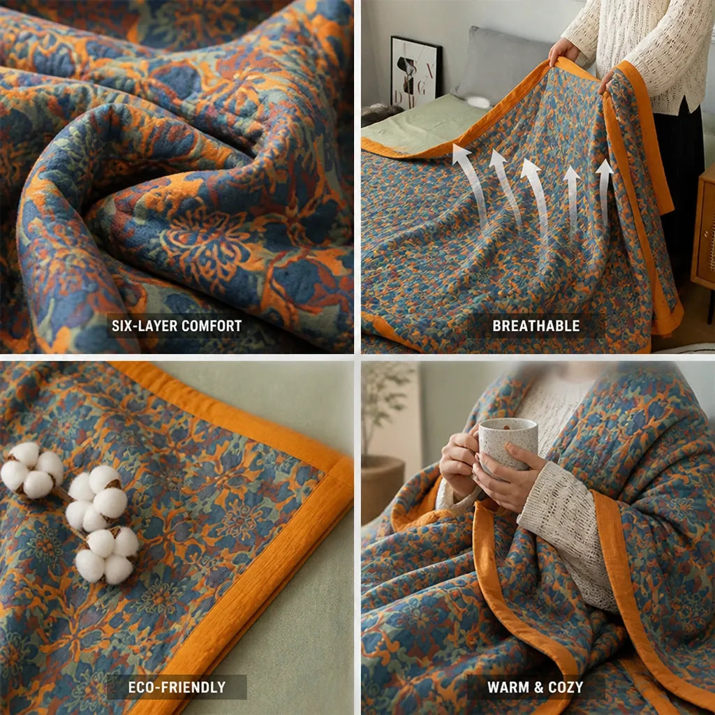 Quilt Six-Layer 100% Cotton Breathable & Eco-Friendly