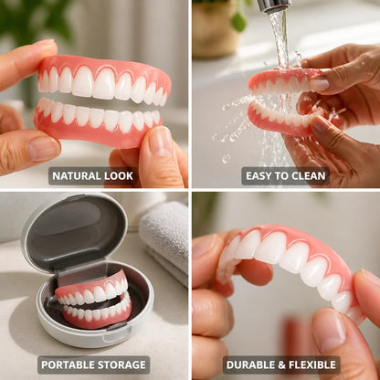 Removable Dental Veneer Set Natural Look Upper & Lower