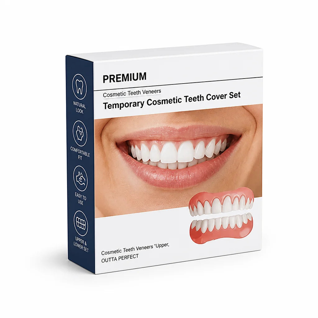 Removable Dental Veneer Set Natural Look Upper & Lower