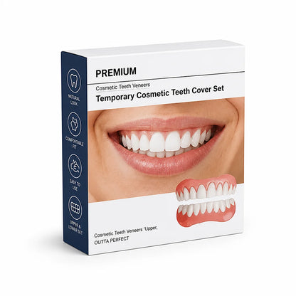 Removable Dental Veneer Set Natural Look Upper & Lower