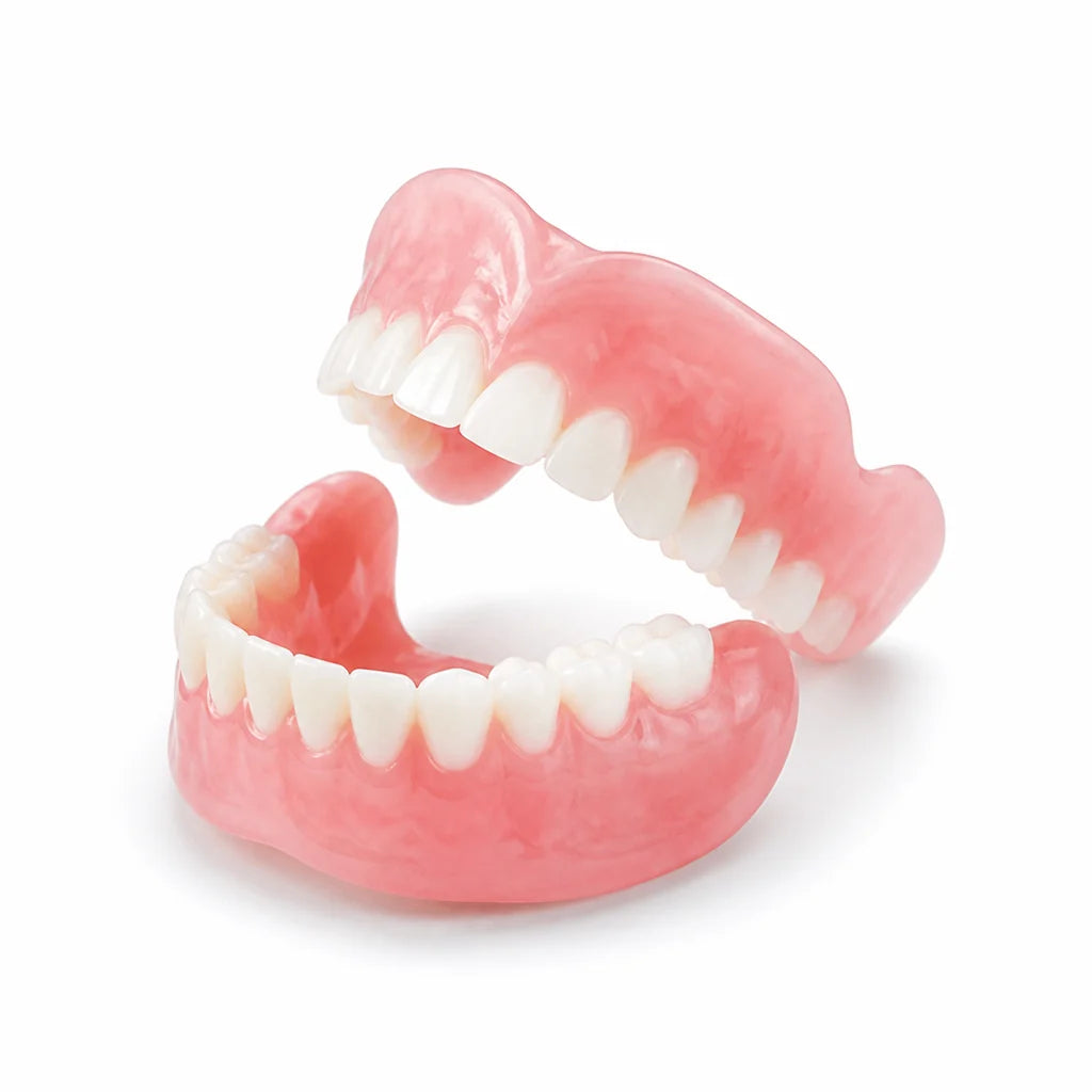 Removable Denture Set Upper & Lower No Adhesive