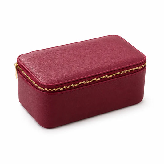 Removable Velvet Pouches With Window Soft-Lined Jewelry Travel Case