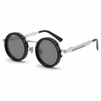 Round Sunglasses 9-Level Adjustable Tint UV400
