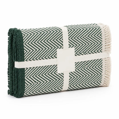 Runner & Doormat Set Herringbone Flat-Woven Cotton Blend