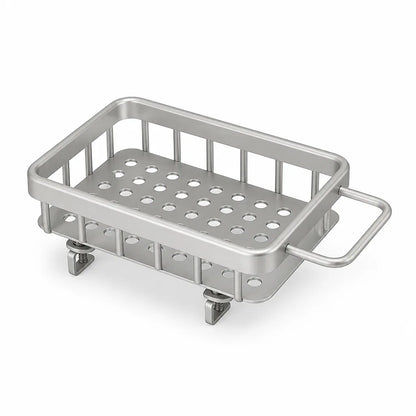 Rust-Free Aluminum Over-Sink Drain Shelf with Quick-Drying Holes