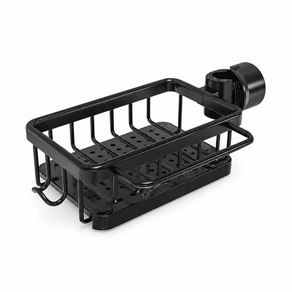 Rust-Free Aluminum Over-Sink Drain Shelf with Quick-Drying Holes