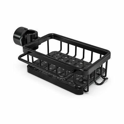 Rust-Free Aluminum Over-Sink Drain Shelf with Quick-Drying Holes
