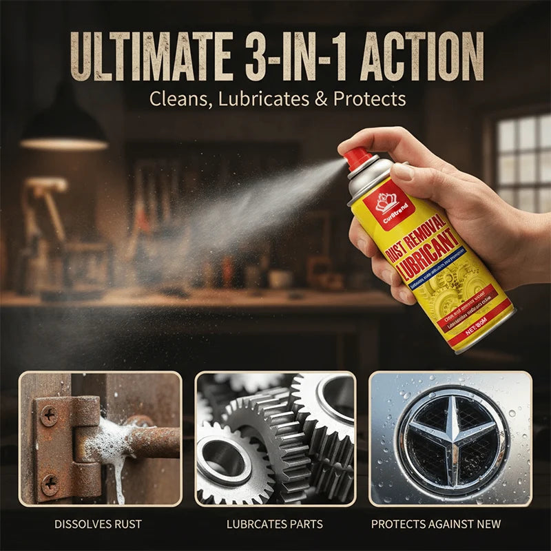 Rust Remover Spray Nano Foam Cleans, Lubricates & Protects