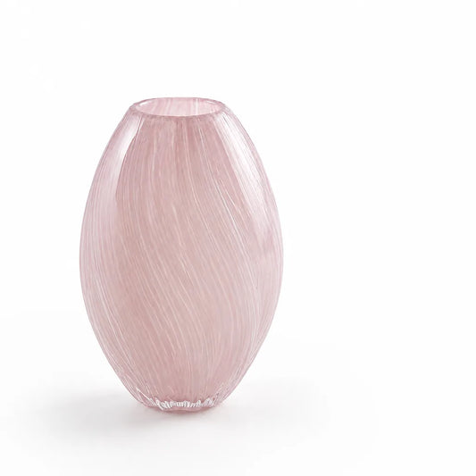 Sculptural Ribbed Handblown Vase