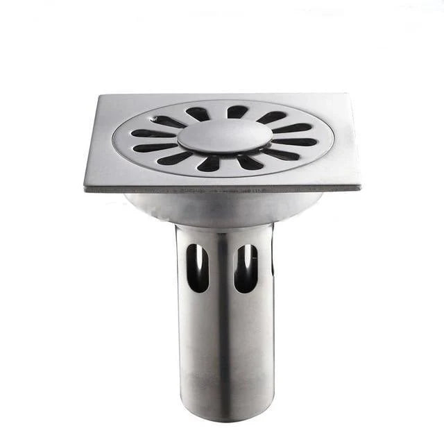 Shower Drain Cover Decorative Brass 4 x 4 Inch