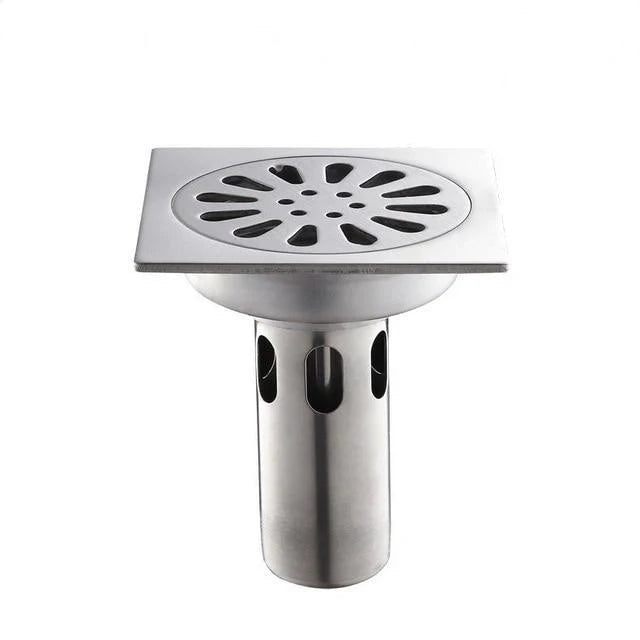 Shower Drain Cover Decorative Brass 4 x 4 Inch