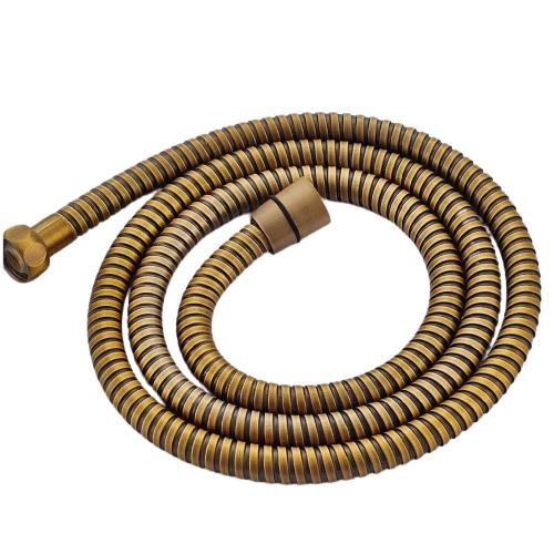 Shower Hose Stainless Steel Antique Brass 59 Inch