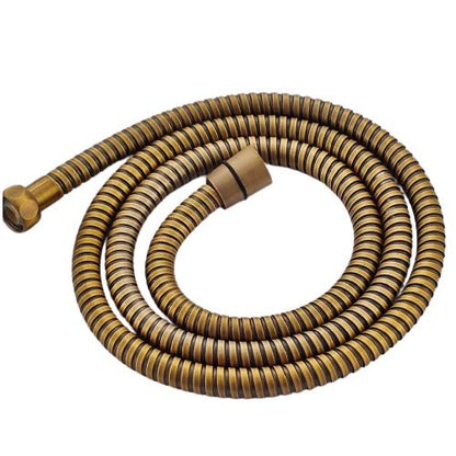 Shower Hose Stainless Steel Antique Brass 59 Inch