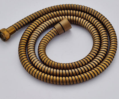 Shower Hose Stainless Steel Antique Brass 59 Inch