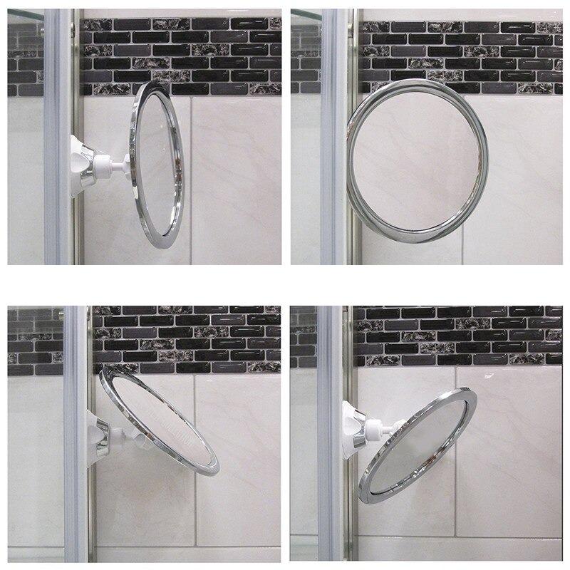 Shower Mirror Anti-Fog Locking Suction 360° Rotating Arm