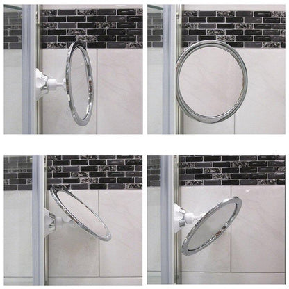 Shower Mirror Anti-Fog Locking Suction 360° Rotating Arm