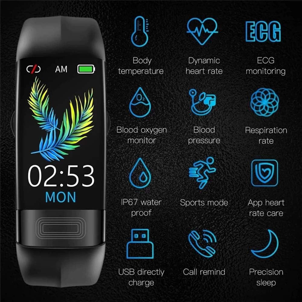 Smart Watch Blood Pressure & EKG 7-Day Standby