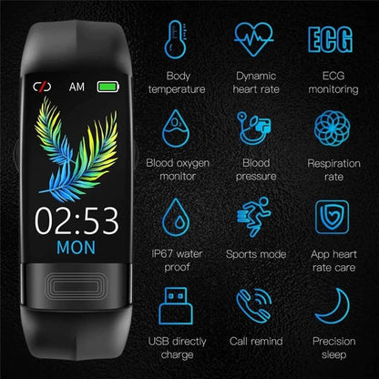 Smart Watch Blood Pressure & EKG 7-Day Standby