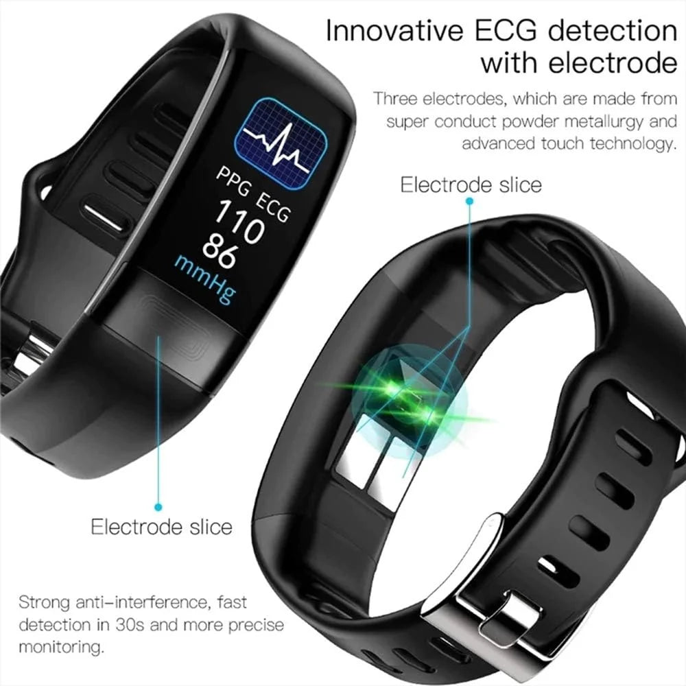 Smart Watch Blood Pressure & EKG 7-Day Standby