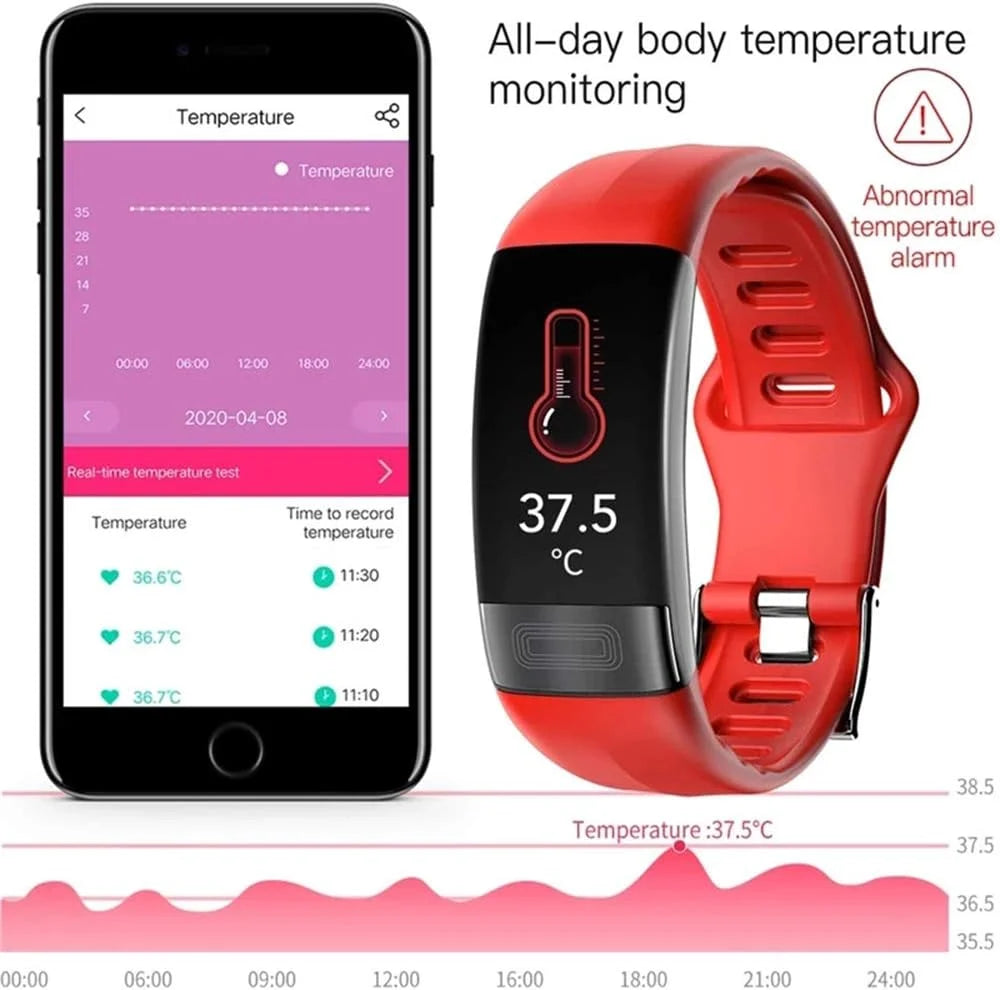 Smart Watch Blood Pressure & EKG 7-Day Standby