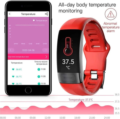 Smart Watch Blood Pressure & EKG 7-Day Standby