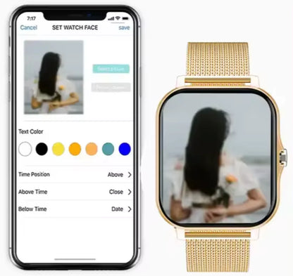 Smartwatch Water-Resistant Heart Rate & Sleep Tracking