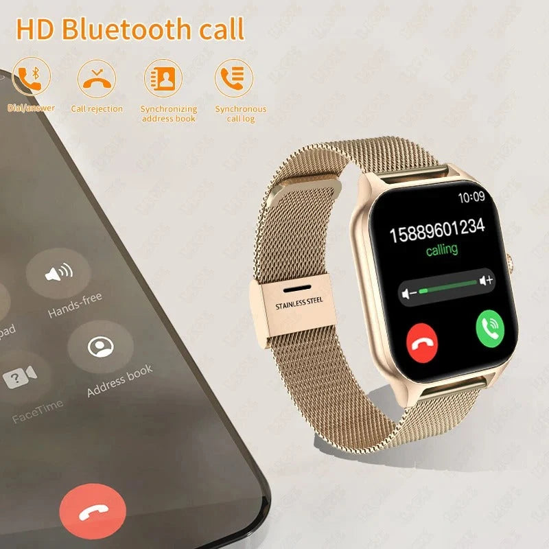 Smartwatch Water-Resistant Heart Rate & Sleep Tracking