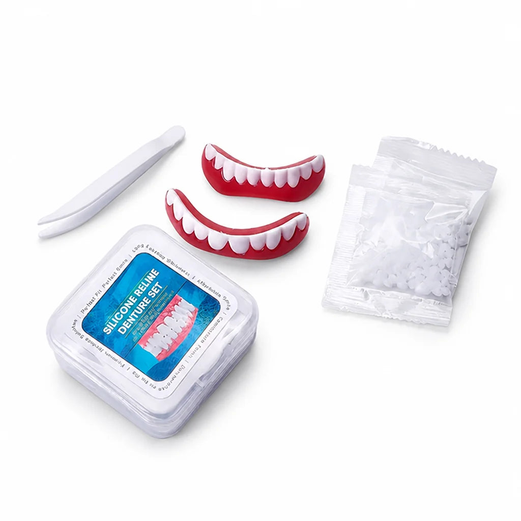 Snap-On Veneers Adjustable Natural-Looking Upper & Lower Set