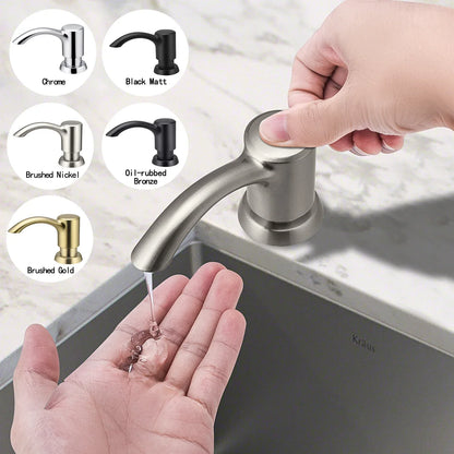 Soap Dispenser Built-In 360° Swivel Spout 12 Oz Bottle