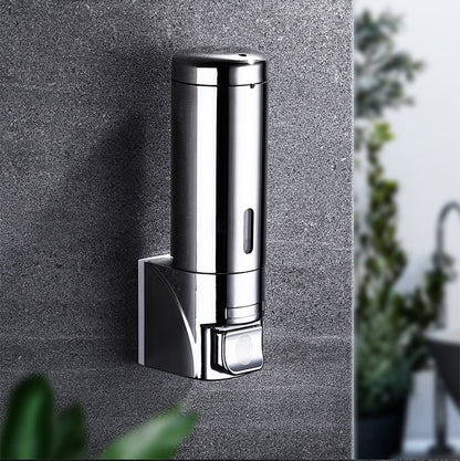 Soap Dispenser Wall-Mounted Push-Button Stainless Steel 300 mL
