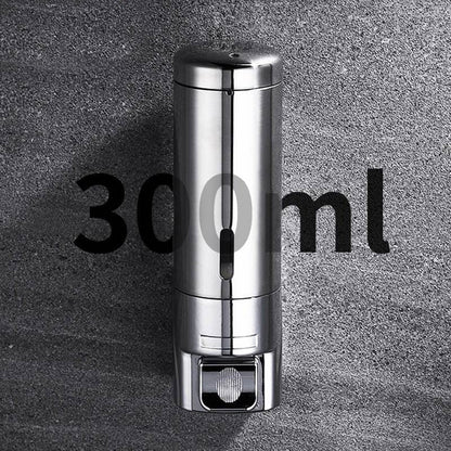 Soap Dispenser Wall-Mounted Push-Button Stainless Steel 300 mL