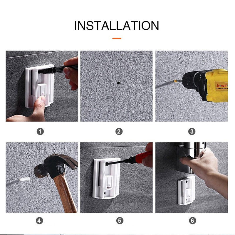 Soap Dispenser Wall-Mounted Push-Button Stainless Steel 300 mL