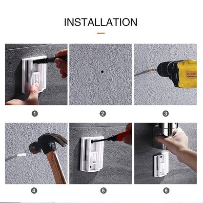 Soap Dispenser Wall-Mounted Push-Button Stainless Steel 300 mL