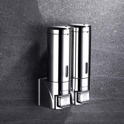 Soap Dispenser Wall-Mounted Push-Button Stainless Steel 300 mL