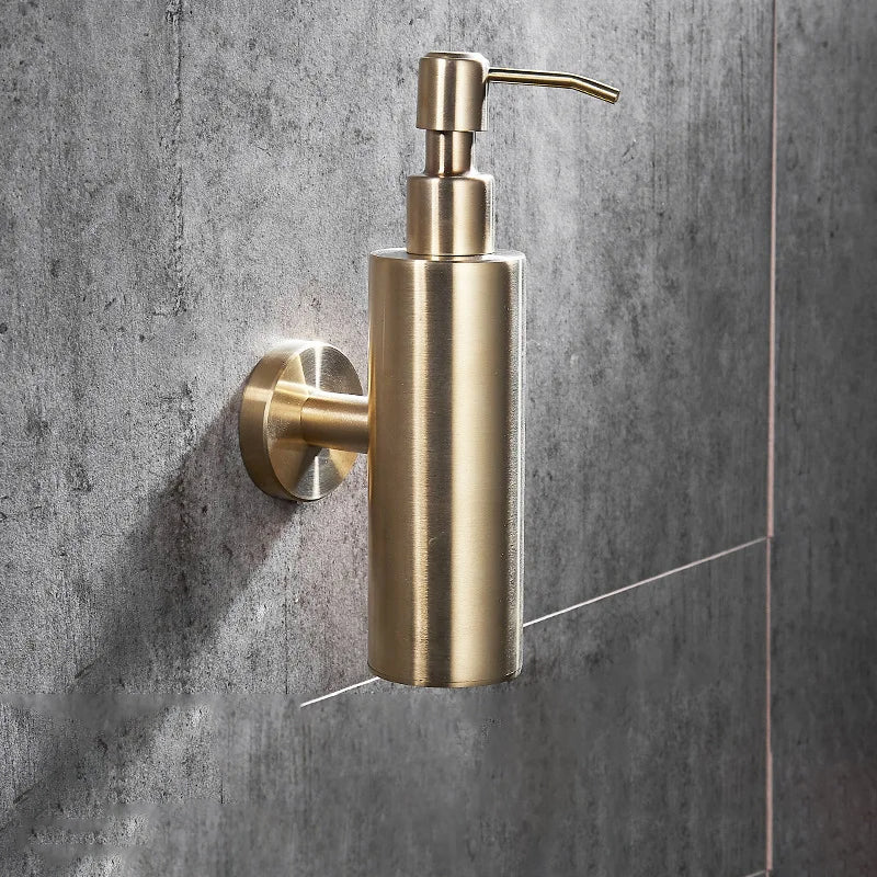Soap Dispenser Wall-Mounted Stainless Steel Space-Saving