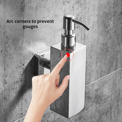 Soap Dispenser Wall-Mounted Stainless Steel Space-Saving