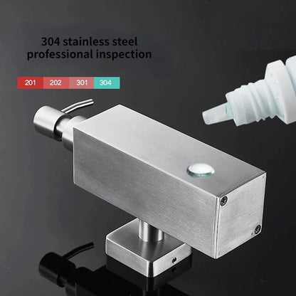 Soap Dispenser Wall-Mounted Stainless Steel Space-Saving