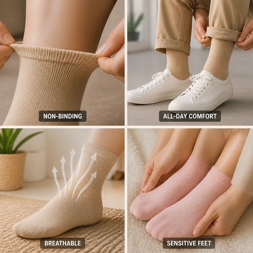 Socks Seamless Non-Binding 5-Pack