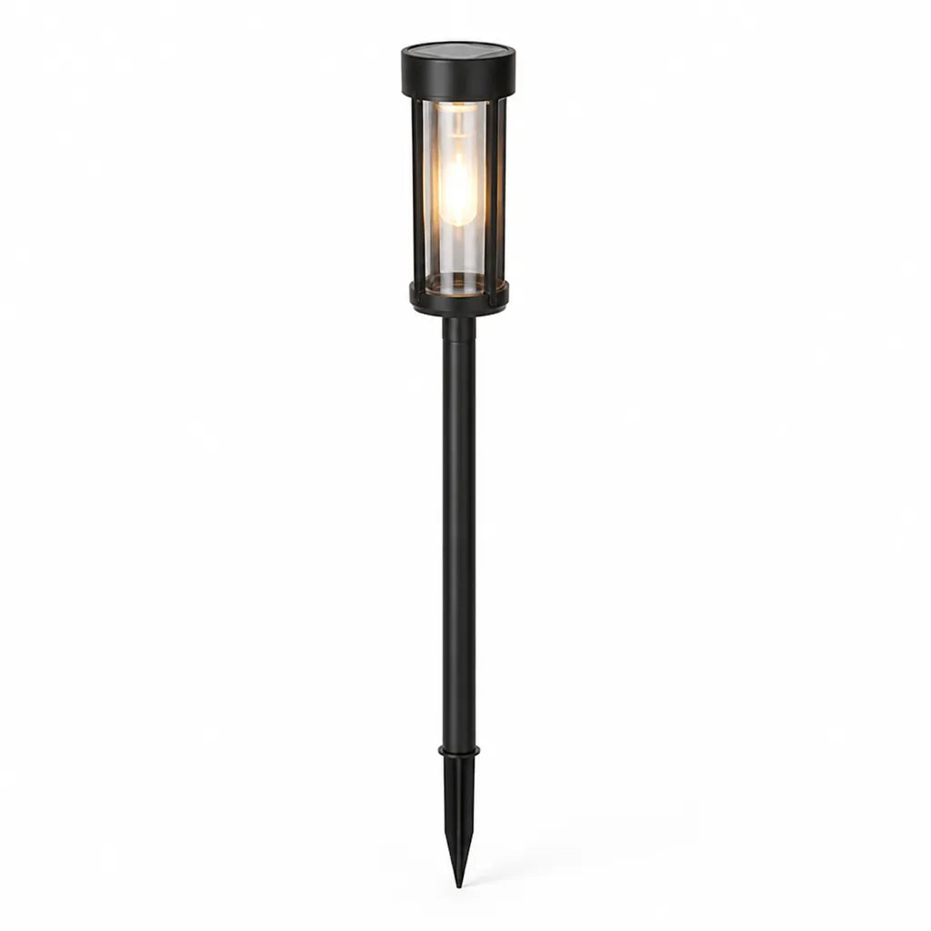 Solar Torch Light Automatic Dusk-To-Dawn & Ground Spike