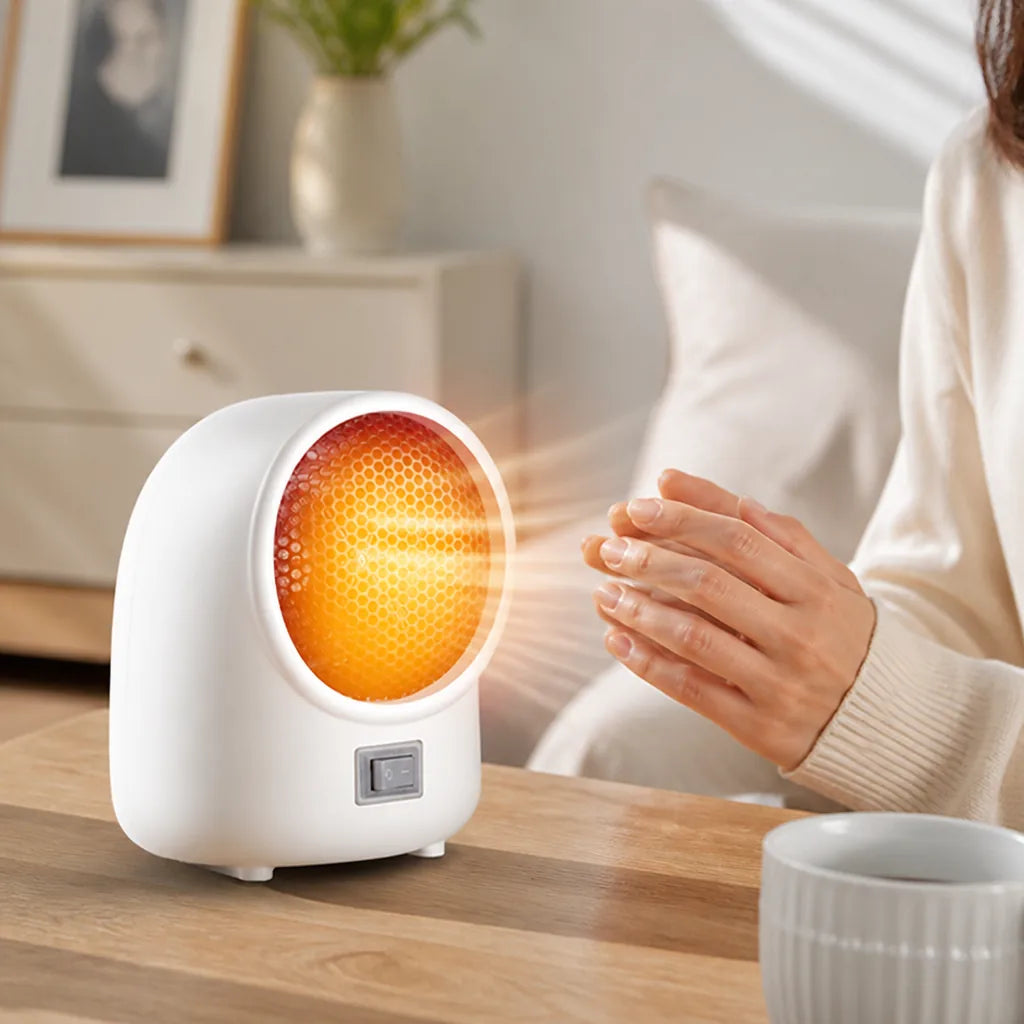Space Heater Compact PTC Ceramic Tip-Over & Overheat Protection