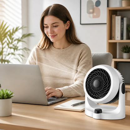 Space Heater & Fan 2-in-1 Ultra-Quiet Adjustable Oscillation