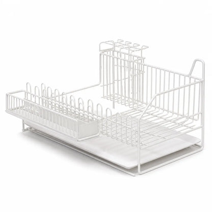 Stainless Steel Multi-Level Countertop Dish Rack with Drip Tray