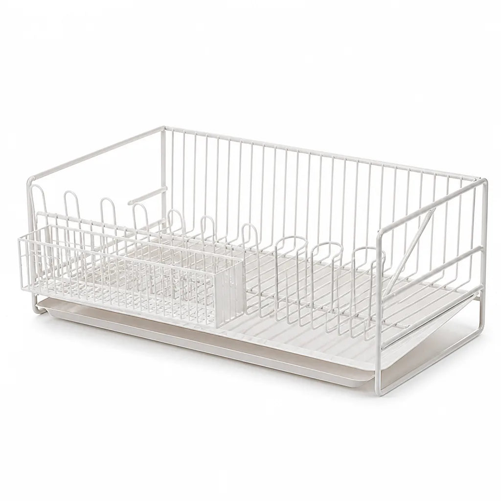 Stainless Steel Multi-Level Countertop Dish Rack with Drip Tray